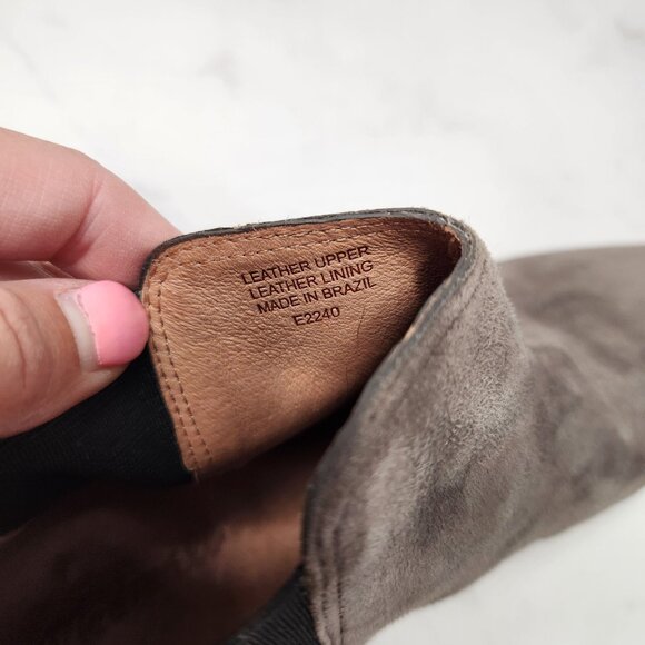 Madewell Nico Boots Grey Suede Ankle Booties Western Women's 9.5 - Picture 10 of 10